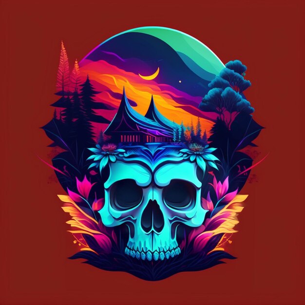 Skull background