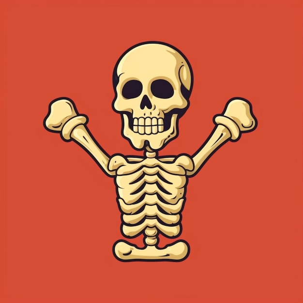 Skull cartoon logo 2
