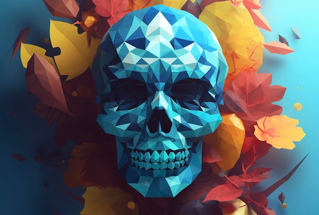 Skull Day of the Dead-concept