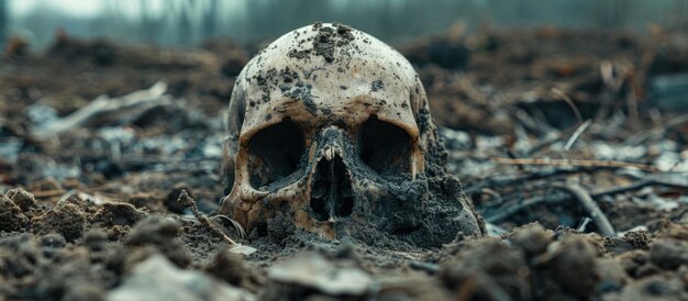 Skull in Field