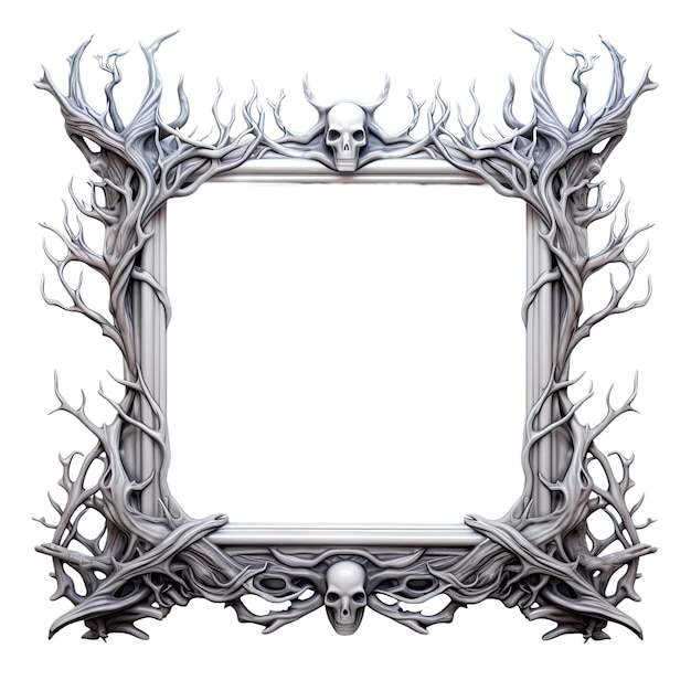 Photo skull frame skeleton head frame background