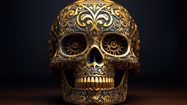 a skull from the collection of gold and silver.