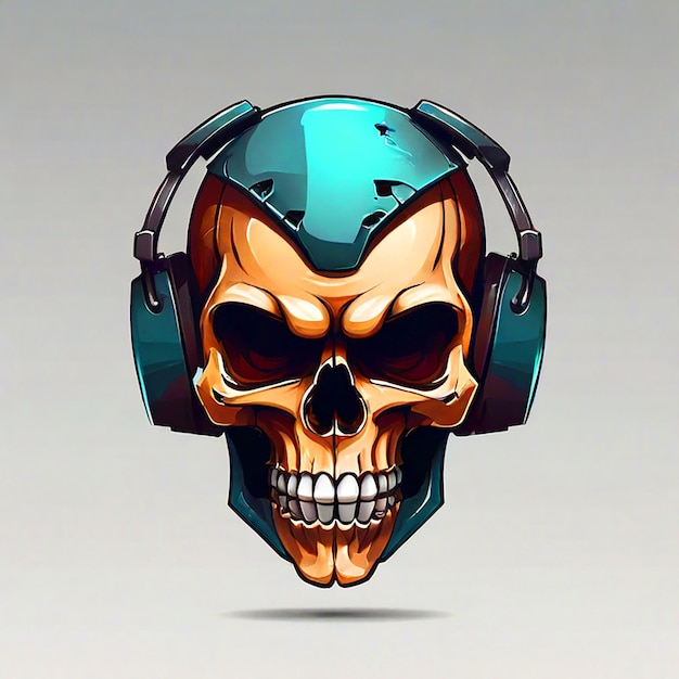 skull head mascot vector tshirt design