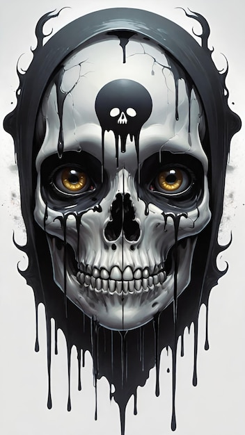 skull head for tshirt design inspiration