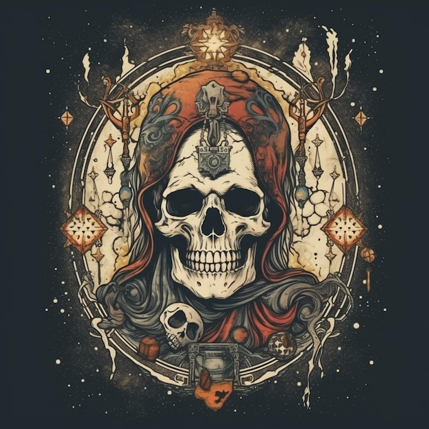 skull illustation