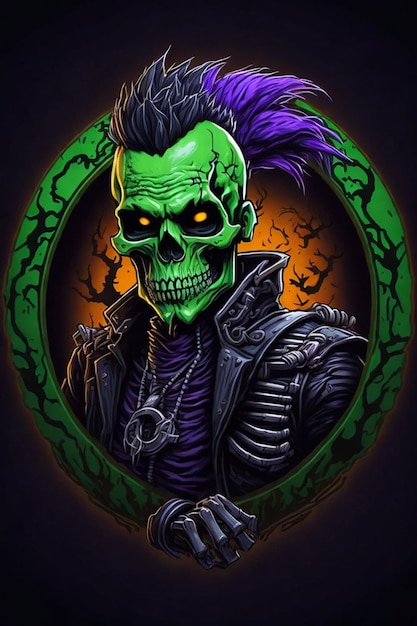 Photo skull illustrations