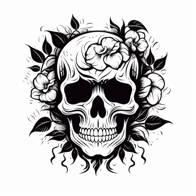 Skull for Logo Classic Symbol