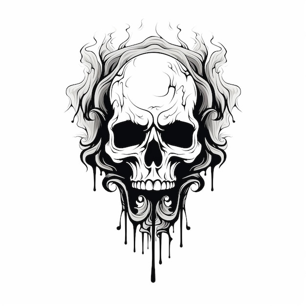 Photo skull for logo defining mark