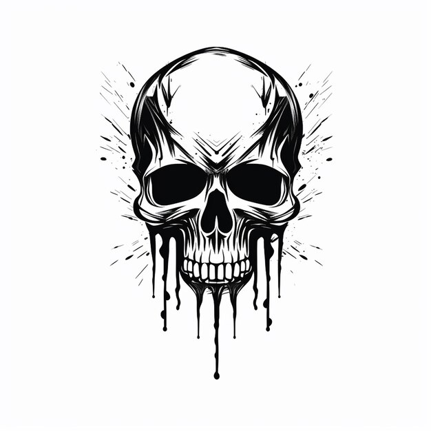 Skull for Logo Vintage Branding Symbol