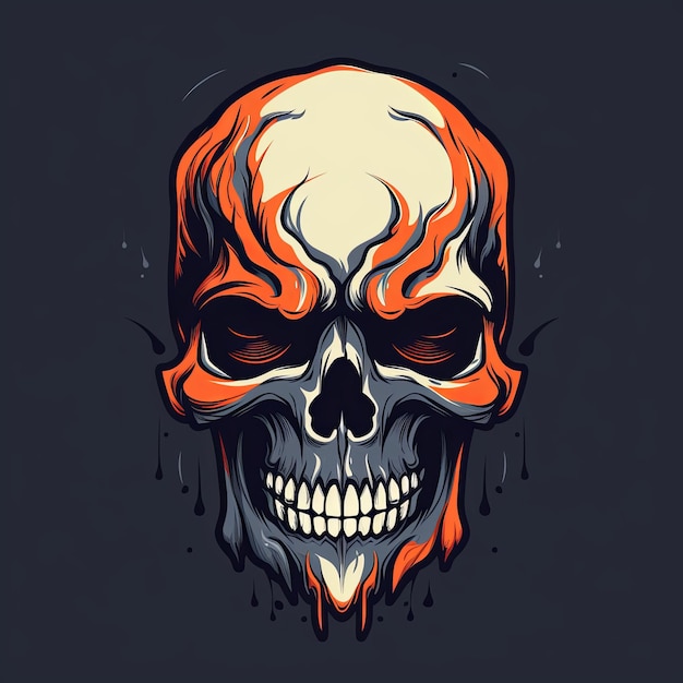 Skull mascot logo