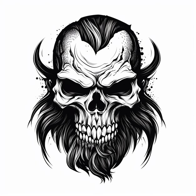 Skull Silhouette for Design