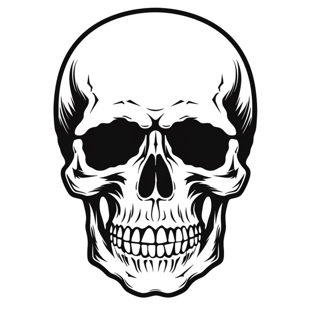 Photo skull vector