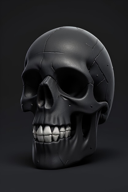 Skull With Dark Background