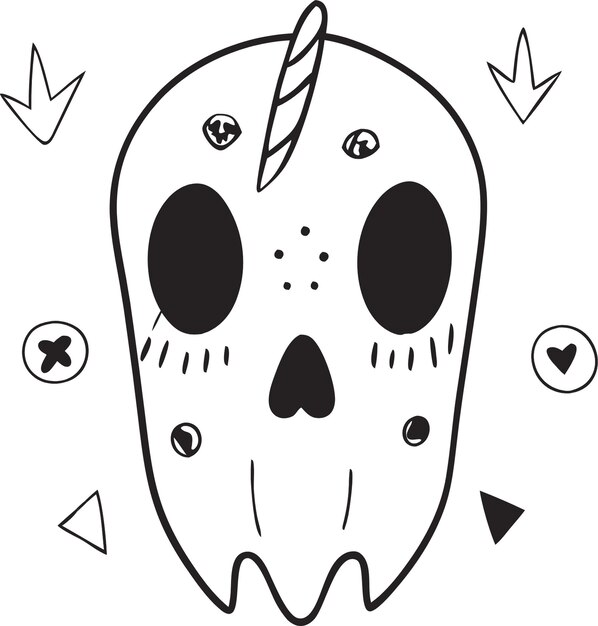 Photo a skull with a star on it and a sticker on it that says quot skull quot