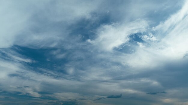 Sky after the storm majestic amazing blue sky with cirrus clouds nature clouds moving