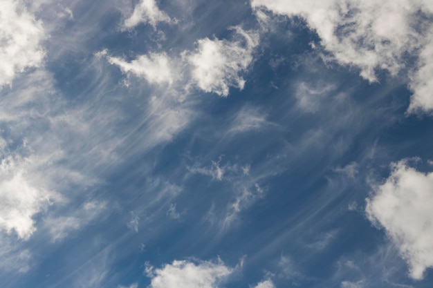 夏のパノラマ ビューで空素晴らしい雲空