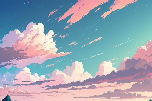 Anime Sky Wallpapers  Wallpaper Cave