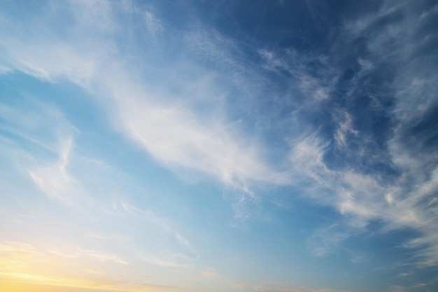 日没の空の背景