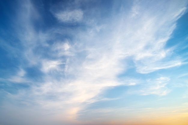 日没の空の背景