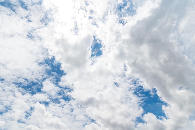 スカイブルーの背景 美しい空 雲 クリア