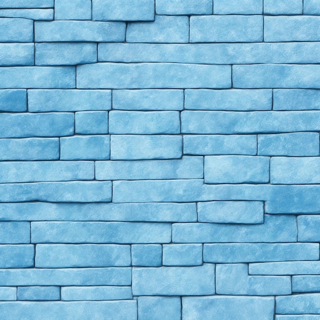 Photo sky blue color stone wall texture