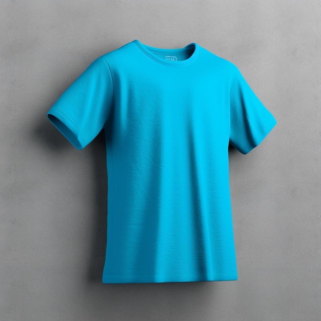 Sky Blue Tshirt Mockup on dynamic plain background Shirt mock up set tee shirt mockup front