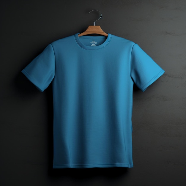 Sky Blue Tshirt Mockup on dynamic plain background Shirt mock up set tee shirt mockup front