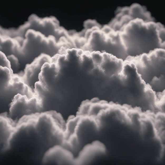 Photo sky cloud in the black background