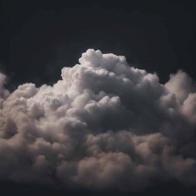 Sky Cloud in the black background