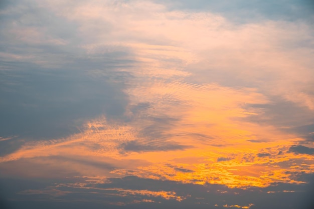 Sky cloud cinematic Natural sky beautiful and cinematic sunset texture background