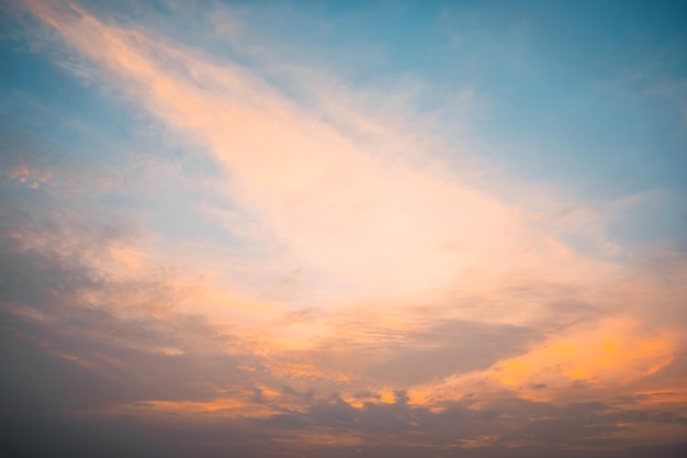 Sky cloud cinematic Natural sky beautiful and cinematic sunset texture background