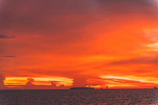 Sky cloud cinematic Natural sky beautiful and cinematic sunset texture background