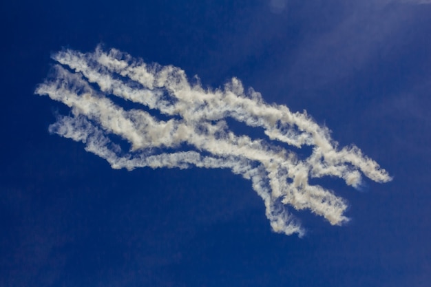 Photo sky clouds aircraft air show