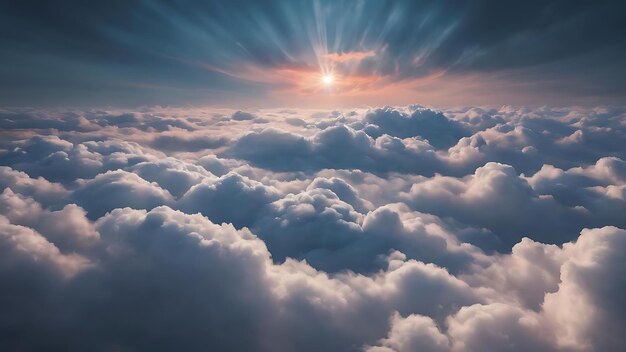 Sky over the clouds cinematic clouds wallpaper 6