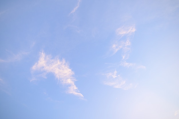 The sky and clouds in the daytime are beautiful.