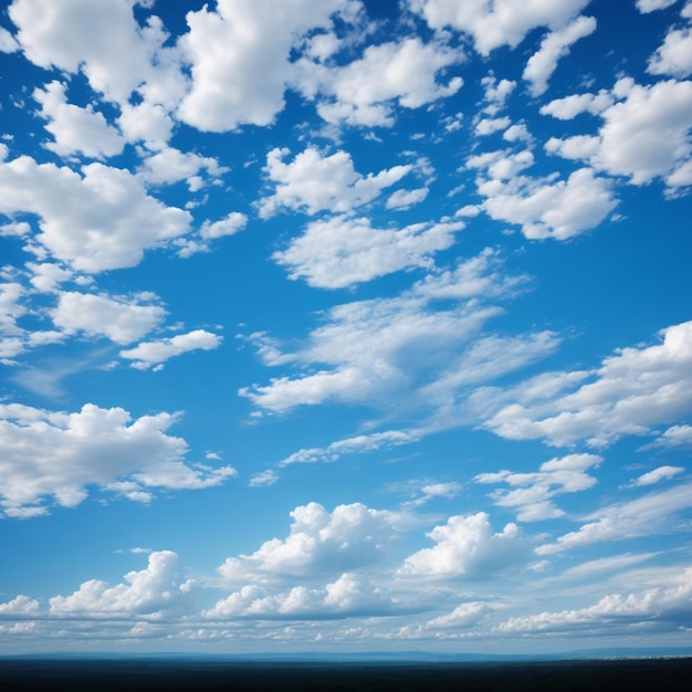 空と雲の自然の背景