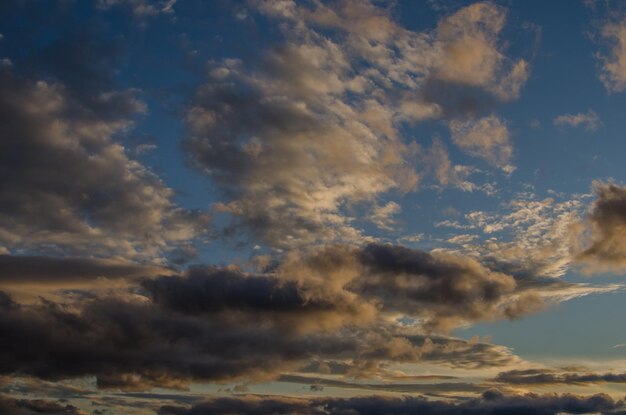 Sky and clouds at sunset