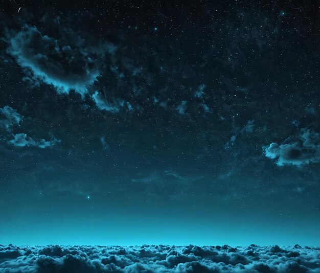 Photo sky clouds texture background pattern a night sky with clouds and stars