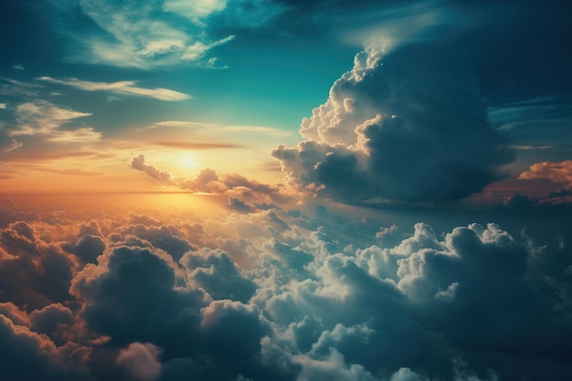 The sky above the clouds wallpapers