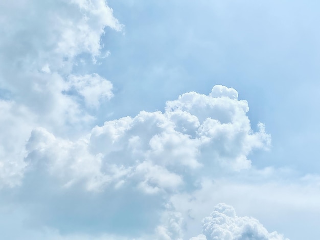 Sky and fluffy cloud scenery in the morning is incredibly calming to start the daysky and fluffy