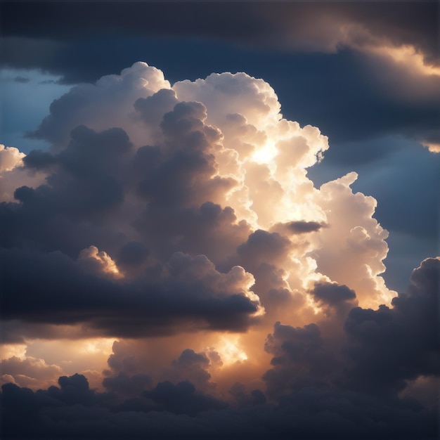 美しい雲に満ちた空