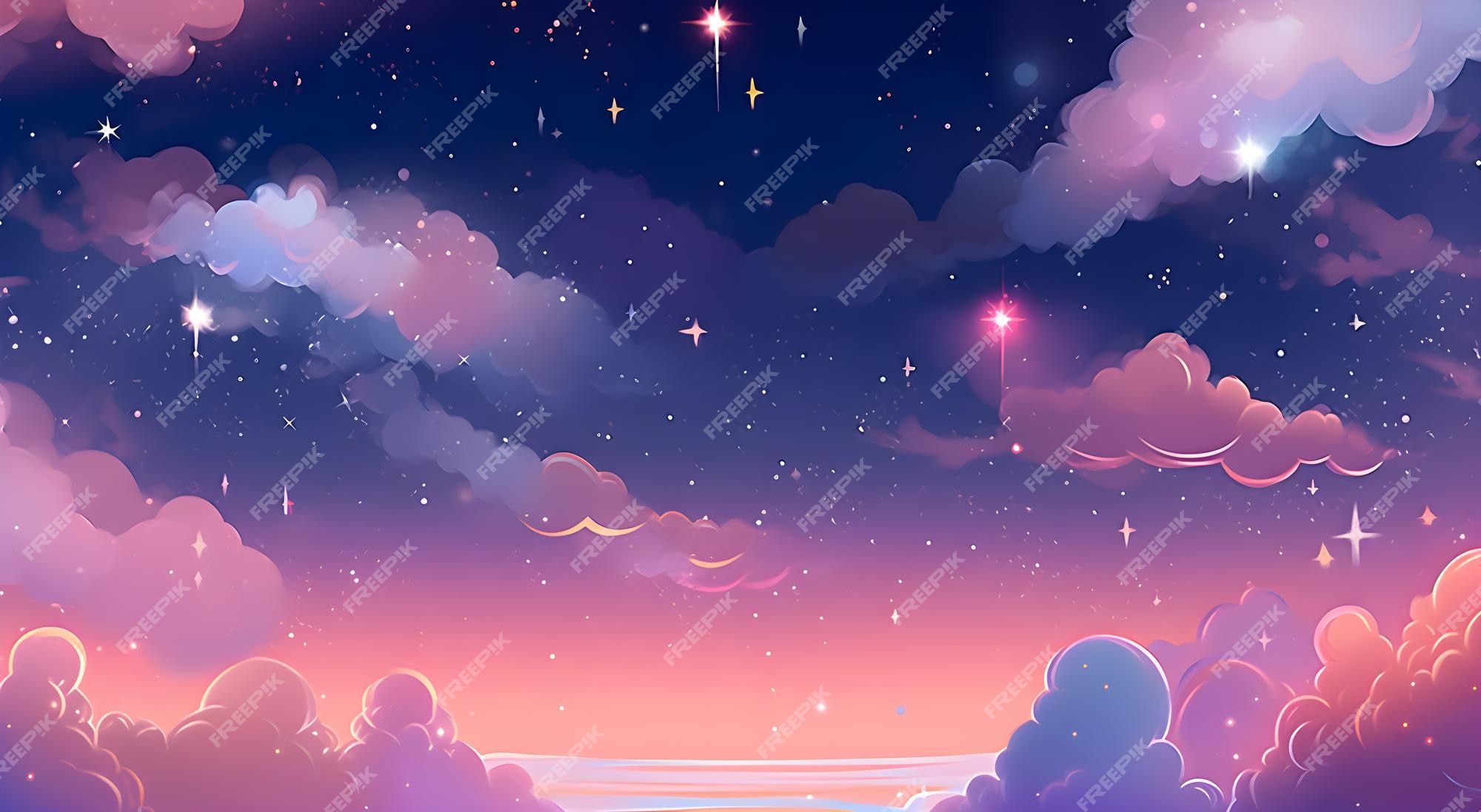 anime night sky