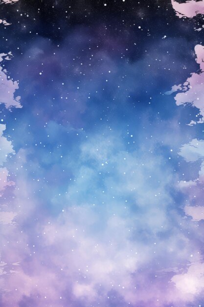 The sky is blue and purple with clouds in the background