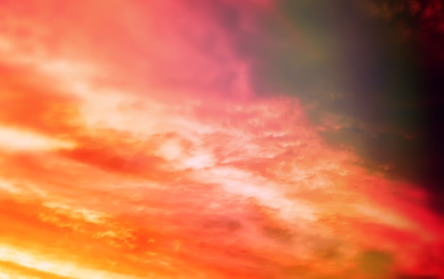 Sky landscape with clouds in paste multil colors