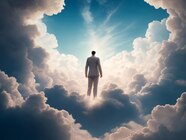 Premium AI Image Sky And A Man Ai Generated