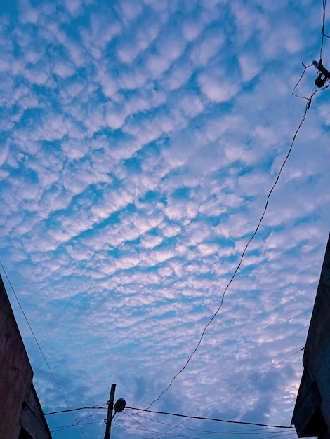 The sky above my house