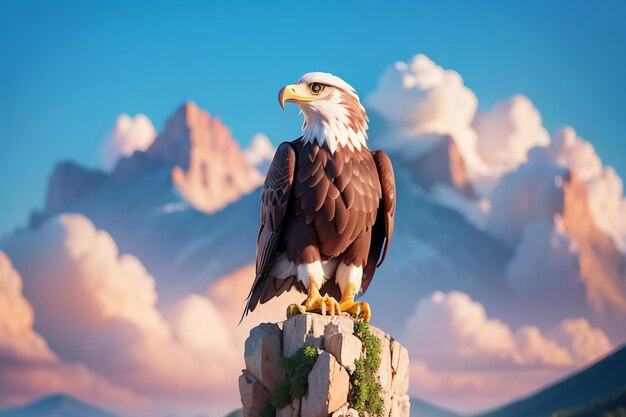 Foto sky overlord eagle artigli affilati becco duro protezione degli animali selvatici hd foto wallpaper sfondo