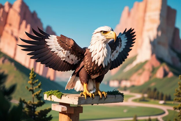 Photo sky overlord eagle sharp claws hard beak wild animal protection hd photo wallpaper background