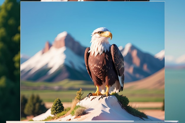 Foto signore del cielo aquila artigli affilati becco duro protezione degli animali selvatici sfondo di carta da parati foto hd