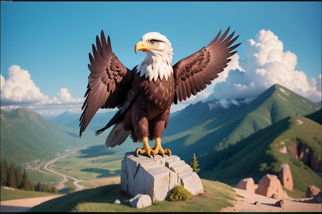 Sky overlord eagle sharp claws hard beak wild animal protection hd photo wallpaper background